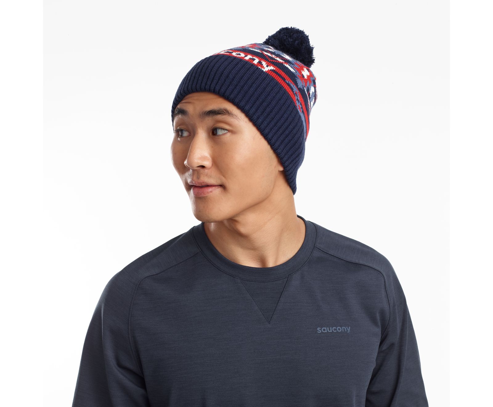 Saucony Rested Pom Men\'s Beanies Blue | AU 692HAPK